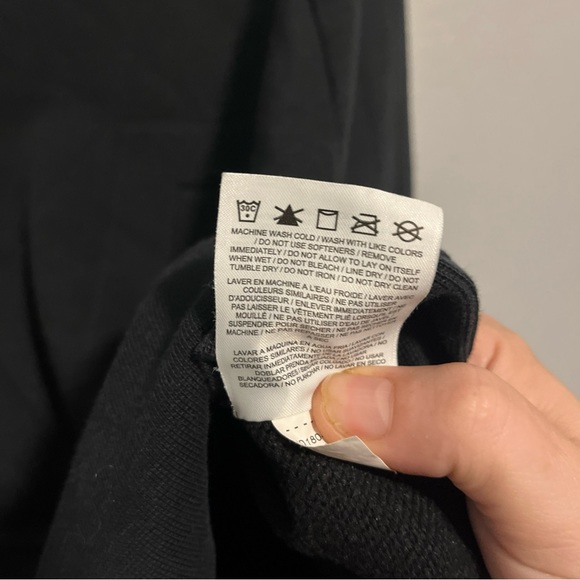 Nike Black Versa Crewneck Sweatshirt Oversized W/Side Slits Size Large - Picture 5 of 10